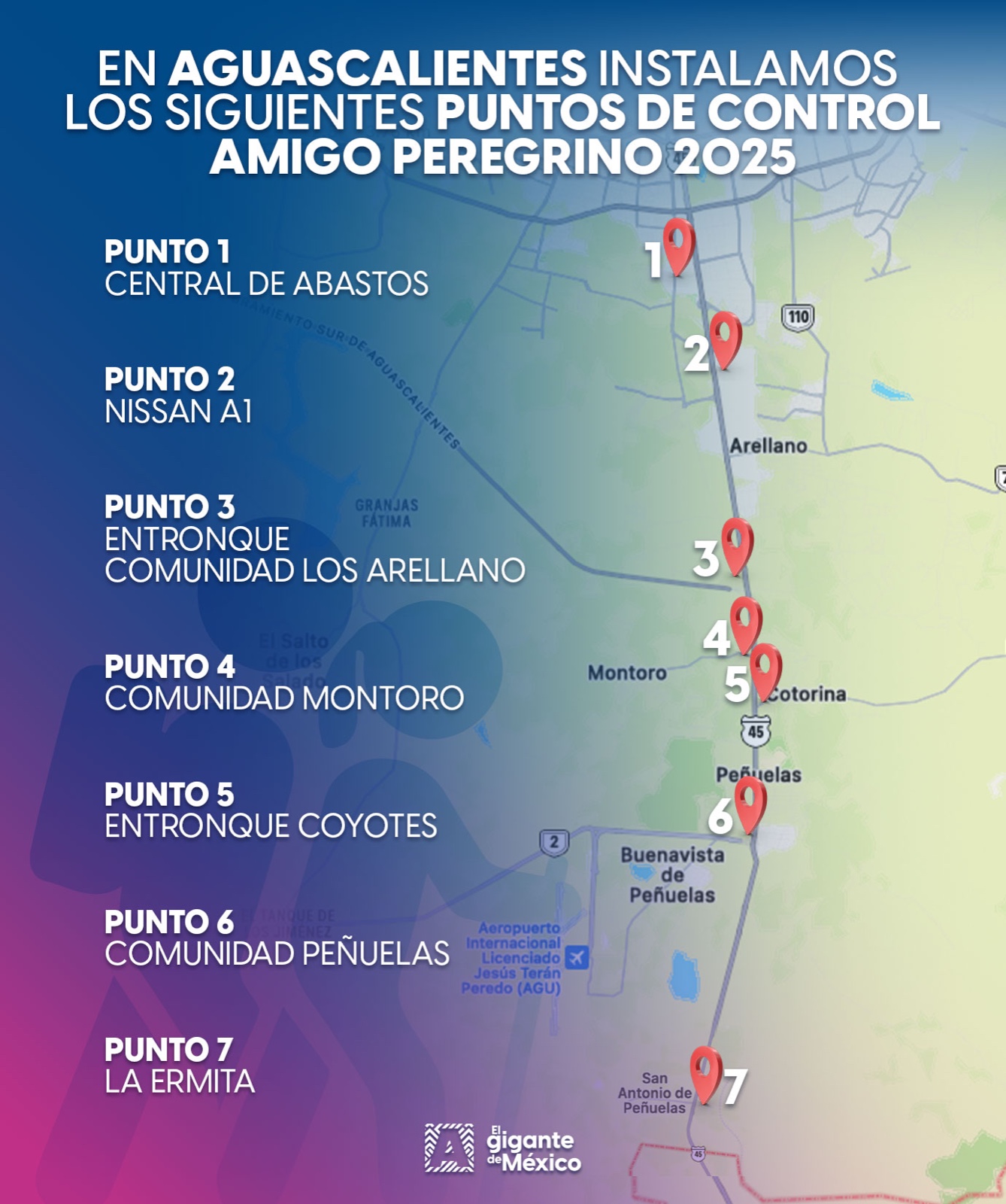 TRABAJO COORDINADO CON JALISCO, EL EJÉRCITO Y LA GUARDIA NACIONAL PARA EL OPERATIVO “AMIGO PEREGRINO 2025”