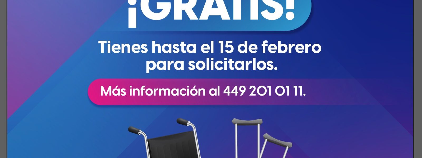 ABIERTA CONVOCATORIA PARA SILLAS DE RUEDAS, PRÓTESIS DE CADERA Y RODILLA, ENTRE OTROS APOYOS GRATIS