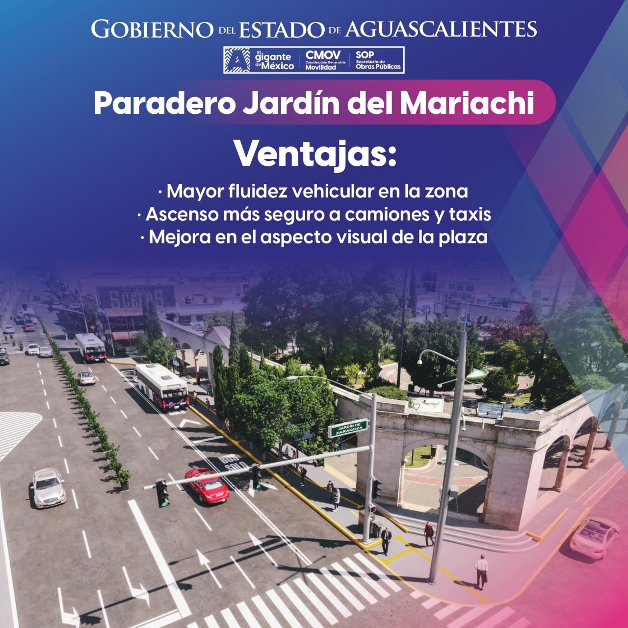 SE SUPRIMIRÁ TEMPORALMENTE EL PARADERO DEL JARDÍN DEL MARIACHI