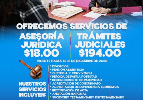 OFRECE DIF MUNICIPAL SERVICIOS JURÍDICOS A COSTOS ACCESIBLES