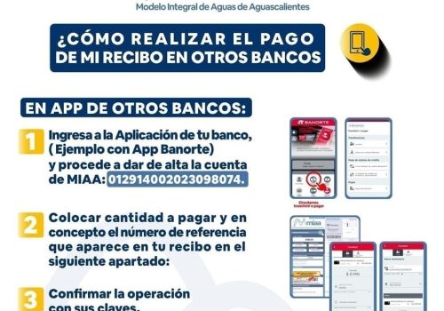 💦🙌🏻Pagar tu estado de cuenta MIAA en la app otros bancos es muy sencillo