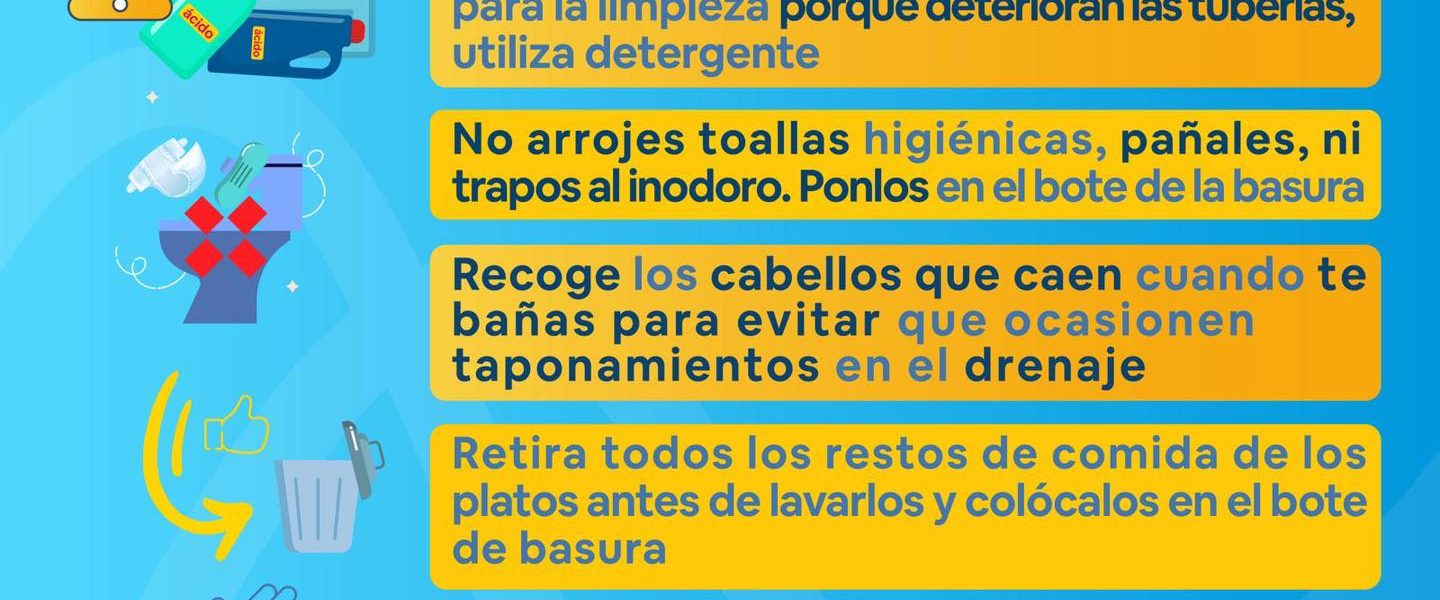 ¿Sabías que puedes ayudarnos a mantener el sistema de drenaje en buenas condiciones 🙌🏻?