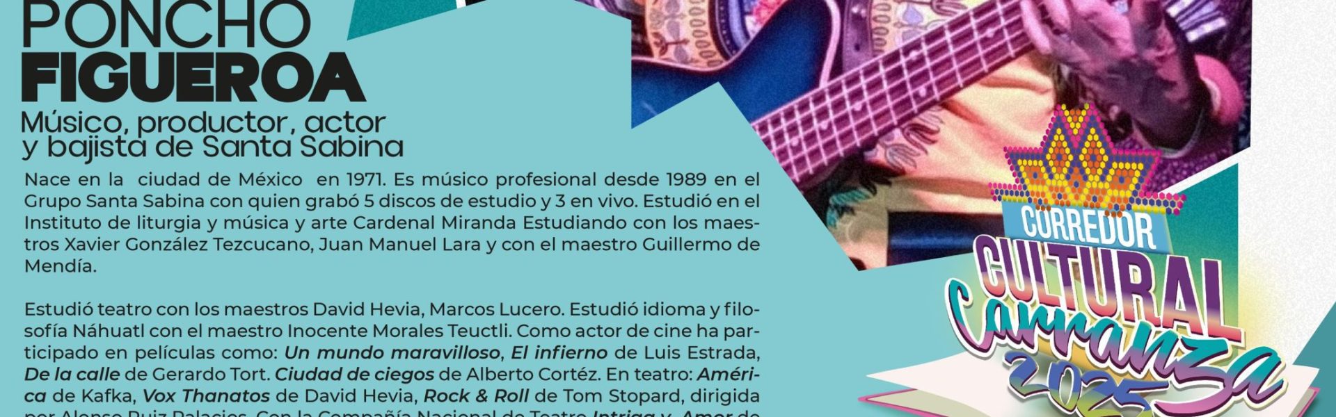 INVITA IMAC A CICLO DE CHARLAS MUSICALES EN EL CORREDOR CULTURAL CARRANZA