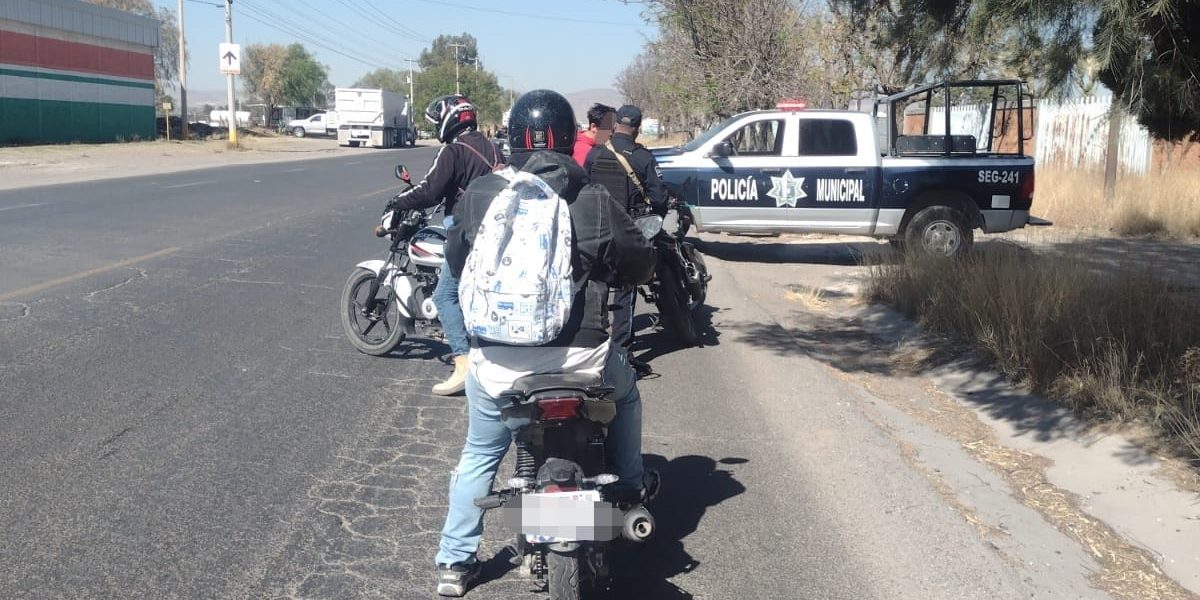 LA SECRETARÍA DE SEGURIDAD PÚBLICA Y VIALIDAD DE JESÚS MARÍA REFUERZA EL OPERATIVO “MOTOCICLISTA SEGURO”