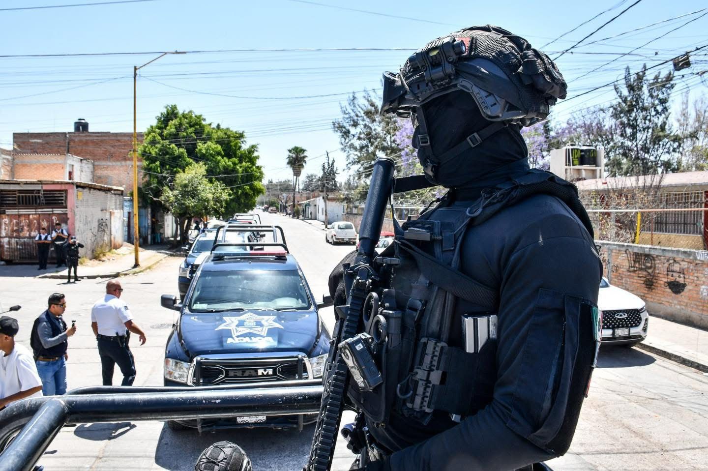 POLICÍA MUNICIPAL DE AGUASCALIENTES REFUERZA OPERATIVO BARRIO SEGURO EN ZONAS ESTRATÉGICAS DE LA CIUDAD
