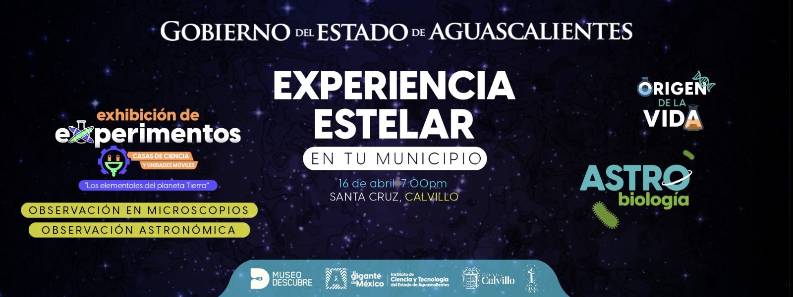 INVITAN A VER LAS ESTRELLAS DESDE LA SANTA CRUZ EN CALVILLO ESTE 16 DE ABRIL; EL EVENTO ES GRATUITO