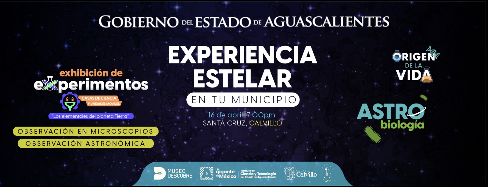 INVITAN A VER LAS ESTRELLAS DESDE LA SANTA CRUZ EN CALVILLO ESTE 16 DE ABRIL; EL EVENTO ES GRATUITO