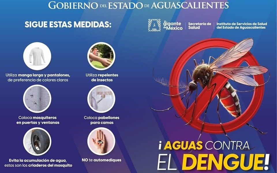 Sigamos estás medidas para evitar el dengue