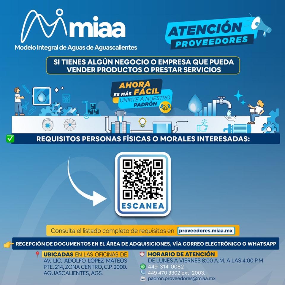 💧👩🏻‍💻TE INVITAMOS A FORMAR PARTE DE NUESTRO PADRÓN DE PROVEEDORES