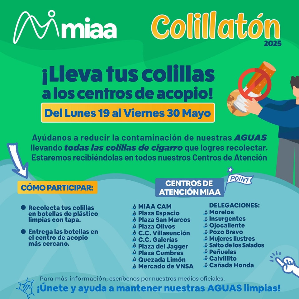 🚭Te invitamos a participar en la segunda edición del Colillatón