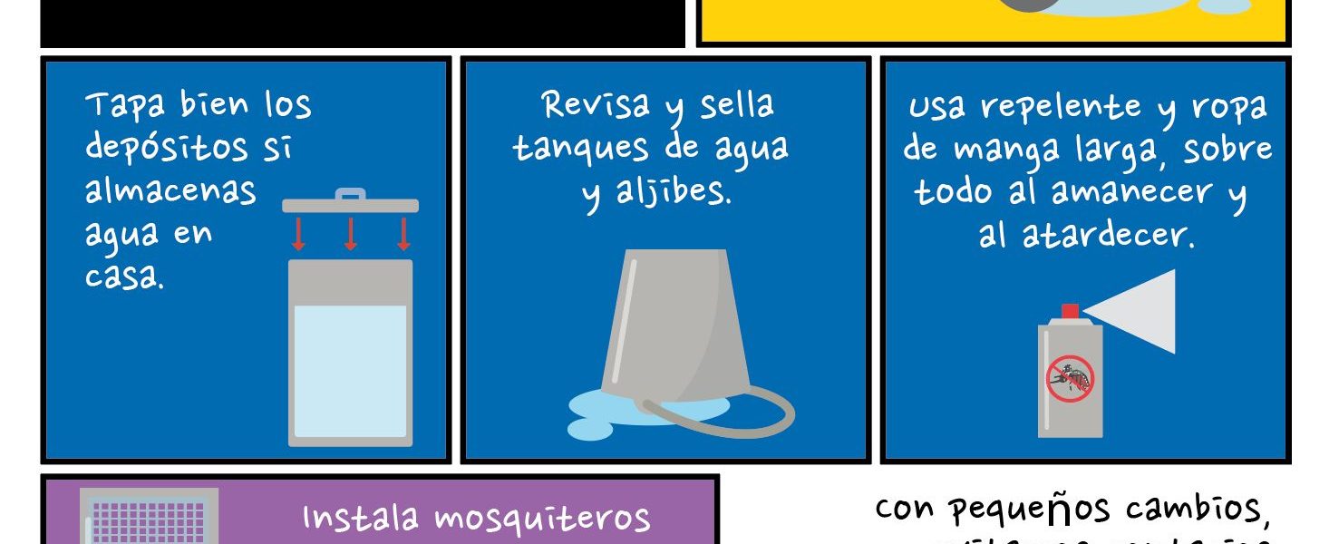 CON SENCILLAS RECOMENDACIONES PODEMOS PREVENIR EL DENGUE