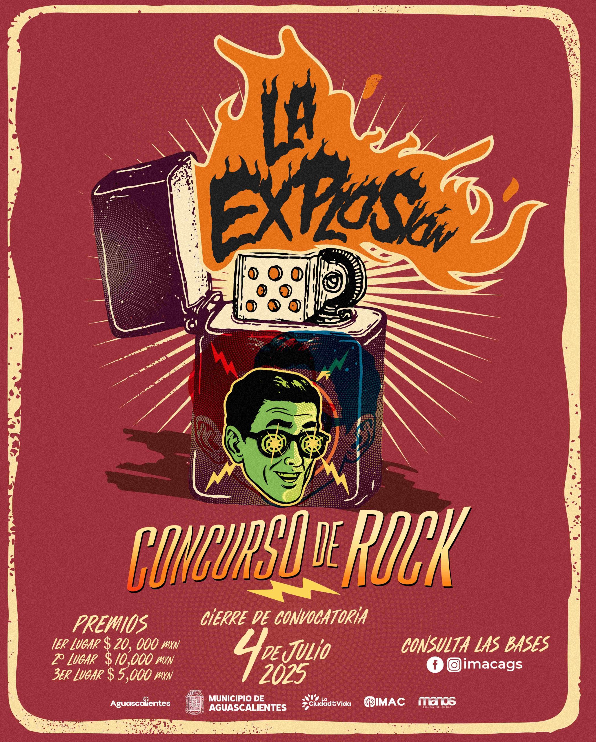 CONVOCA IMAC A PARTICIPAR EN “LA EXPLOSIÓN, CONCURSO DE ROCK”