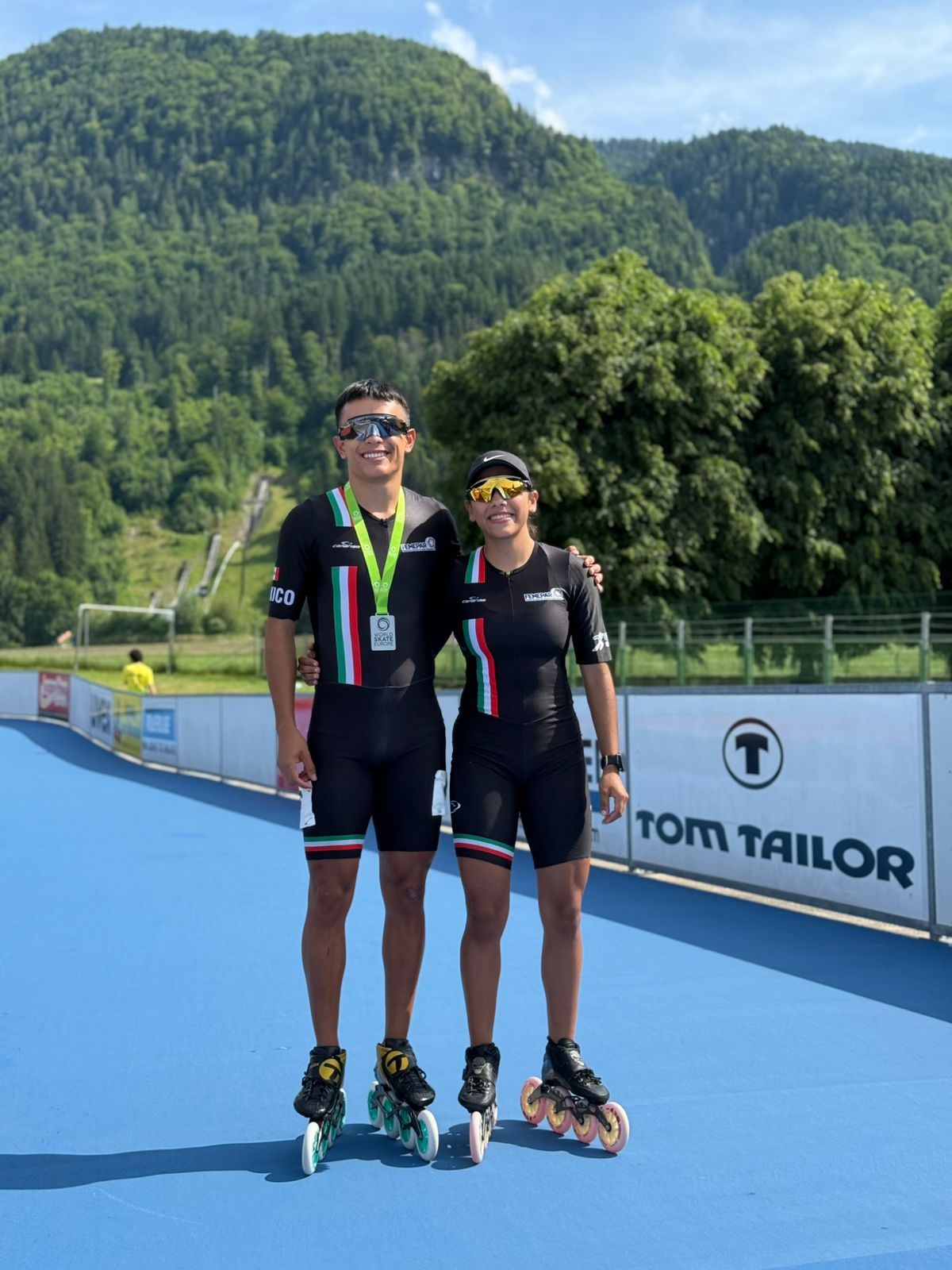 DOS MEDALLAS PARA AGUASCALIENTES EN PATINAJE SOBRE RUEDAS EN AUSTRIA Y SUIZA