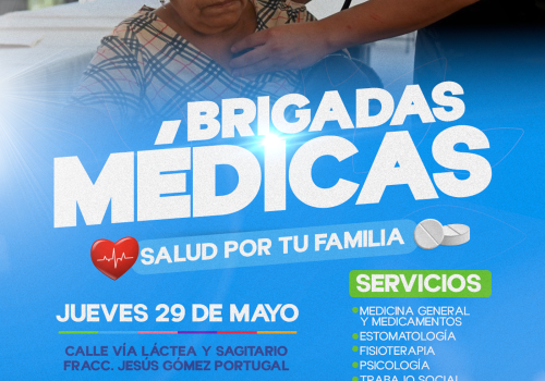EFECTUARÁ DIF MUNICIPAL BRIGADAS MÉDICAS EN SAN FRANCISCO DEL ARENAL Y EL FRACCIONAMIENTO GÓMEZ PORTUGAL