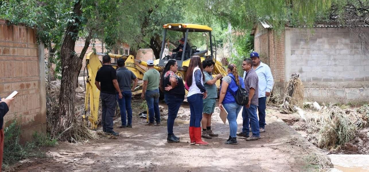 El Ayuntamiento de Pabellón de Arteaga atiende afectaciones por lluvias