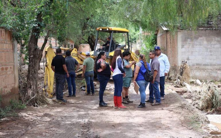 El Ayuntamiento de Pabellón de Arteaga atiende afectaciones por lluvias