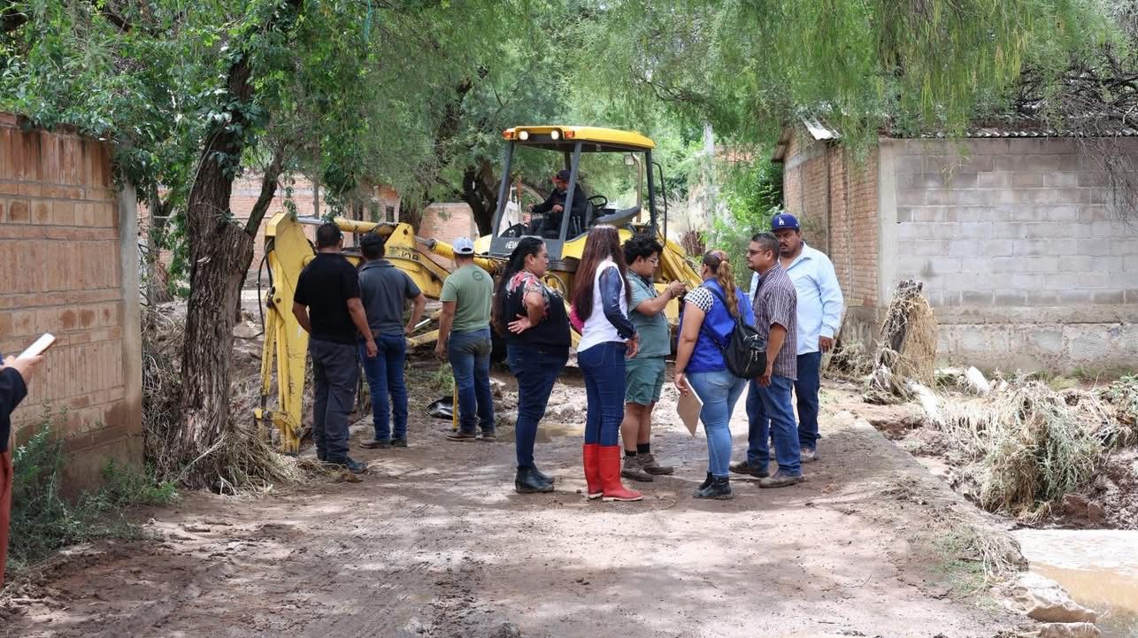 El Ayuntamiento de Pabellón de Arteaga atiende afectaciones por lluvias