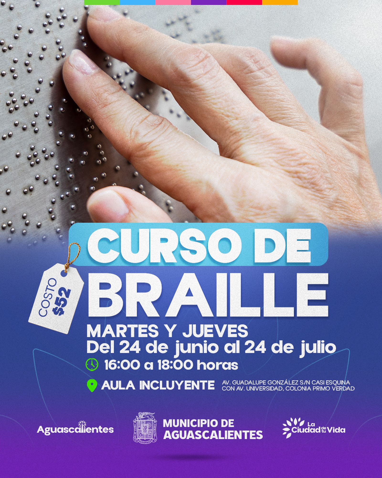 IMPARTIRÁ DIF MUNICIPAL CURSO DE BRAILLE EN FOMENTO A LA INCLUSIÓN DE PERSONAS CON DISCAPACIDAD VISUAL
