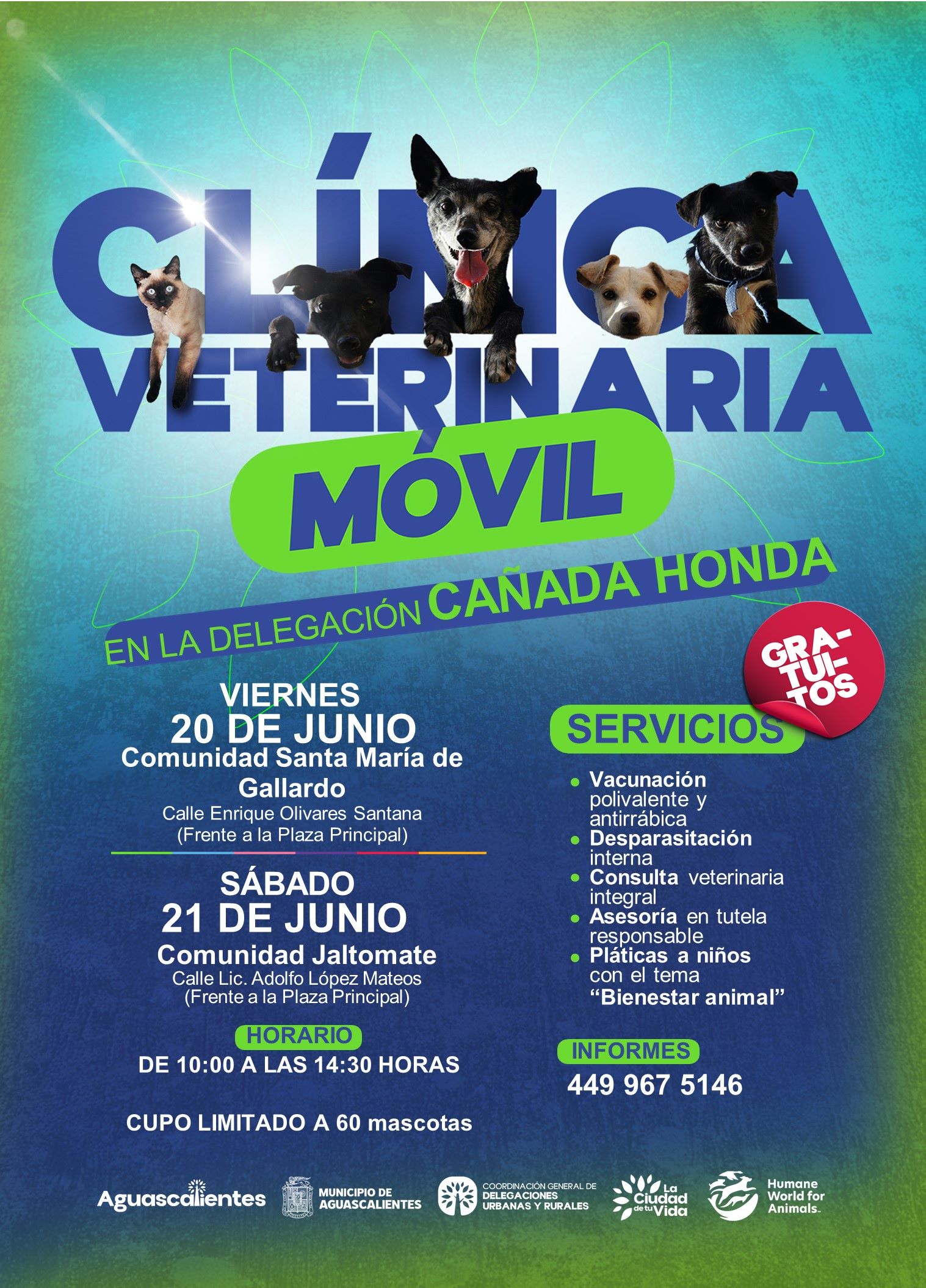 NUEVAS FECHAS DE LA CLÍNICA VETERINARIA MÓVIL EN COMUNIDADES RURALES