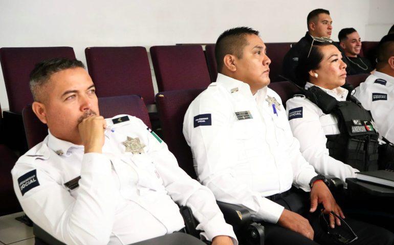 POLICÍAS MUNICIPALES DE AGUASCALIENTES SE CAPACITAN EN DERECHOS HUMANOS DE LA COMUNIDAD LGBTTTIQ+