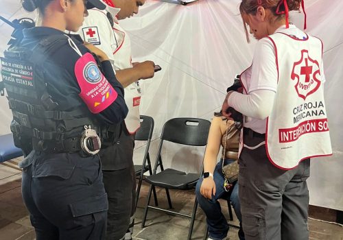 POLICÍA ESTATAL ROSA: COMPROMISO Y PROTECCIÓN EN LA FERIA NACIONAL DE SAN MARCOS