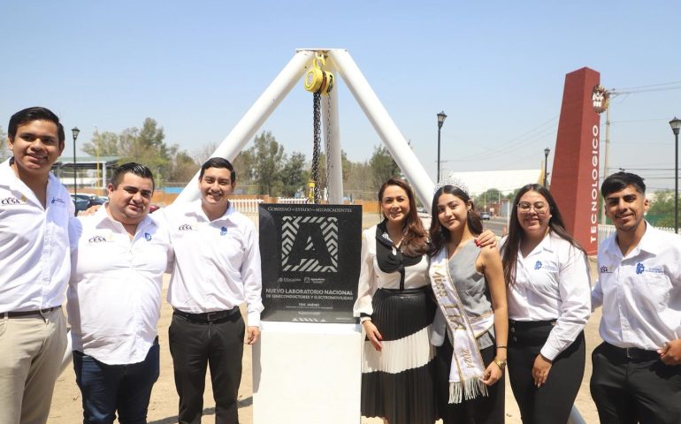 TERE JIMÉNEZ DIO INICIO A LA CONSTRUCCIÓN DEL LABORATORIO NACIONAL DE SEMICONDUCTORES Y ELECTROMOVILIDAD EN EL INSTITUTO TECNOLÓGICO DE AGUASCALIENTES