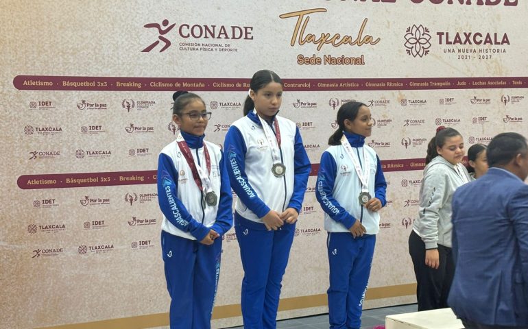 Aguascalientes destaca en la Olimpiada Nacional de Gimnasia de Trampolín 2025