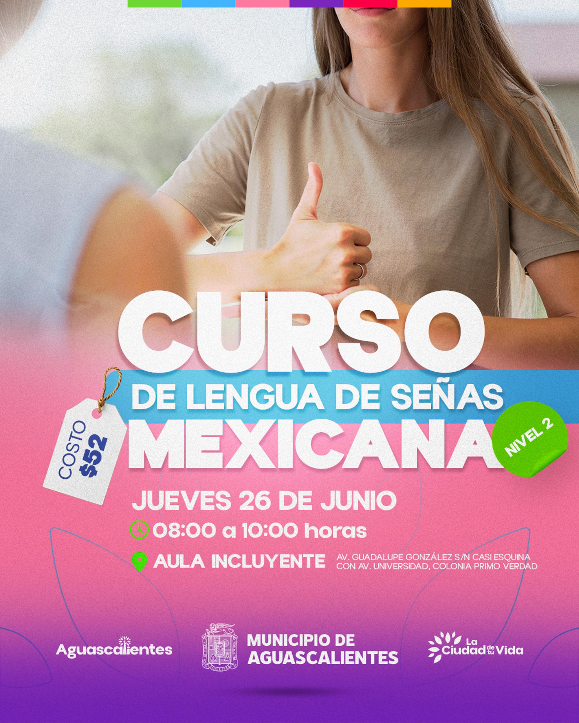 DIF MUNICIPAL ABRE INSCRIPCIONES PARA CURSOS DE LENGUA DE SEÑAS MEXICANA NIVEL 2