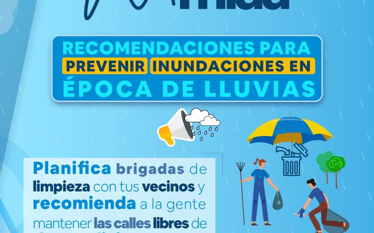 EMITE MIAA RECOMENDACIONES A LA CIUDADANÍA PARA PREVENIR INUNDACIONES EN ÉPOCA DE LLUVIAS
