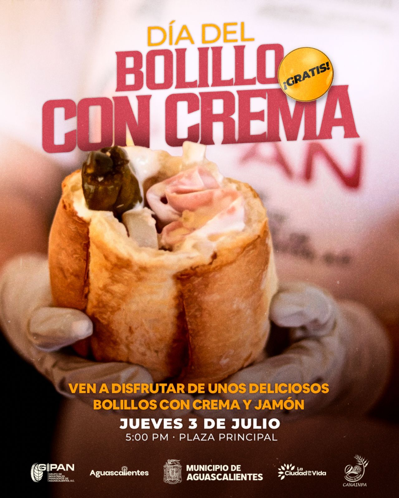 INVITAN MUNICIPIO Y GRUPO DE INDUSTRIALES PANADEROS A CELEBRAR EL DÍA DEL BOLILLO CON CREMA 2025