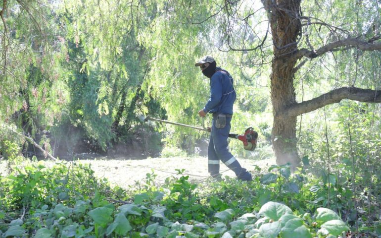 IMPLEMENTA MUNICIPIO MEGAOPERATIVO DE LIMPIEZA PARA MEJORAR EL ENTORNO DEL RÍO SAN PEDRO