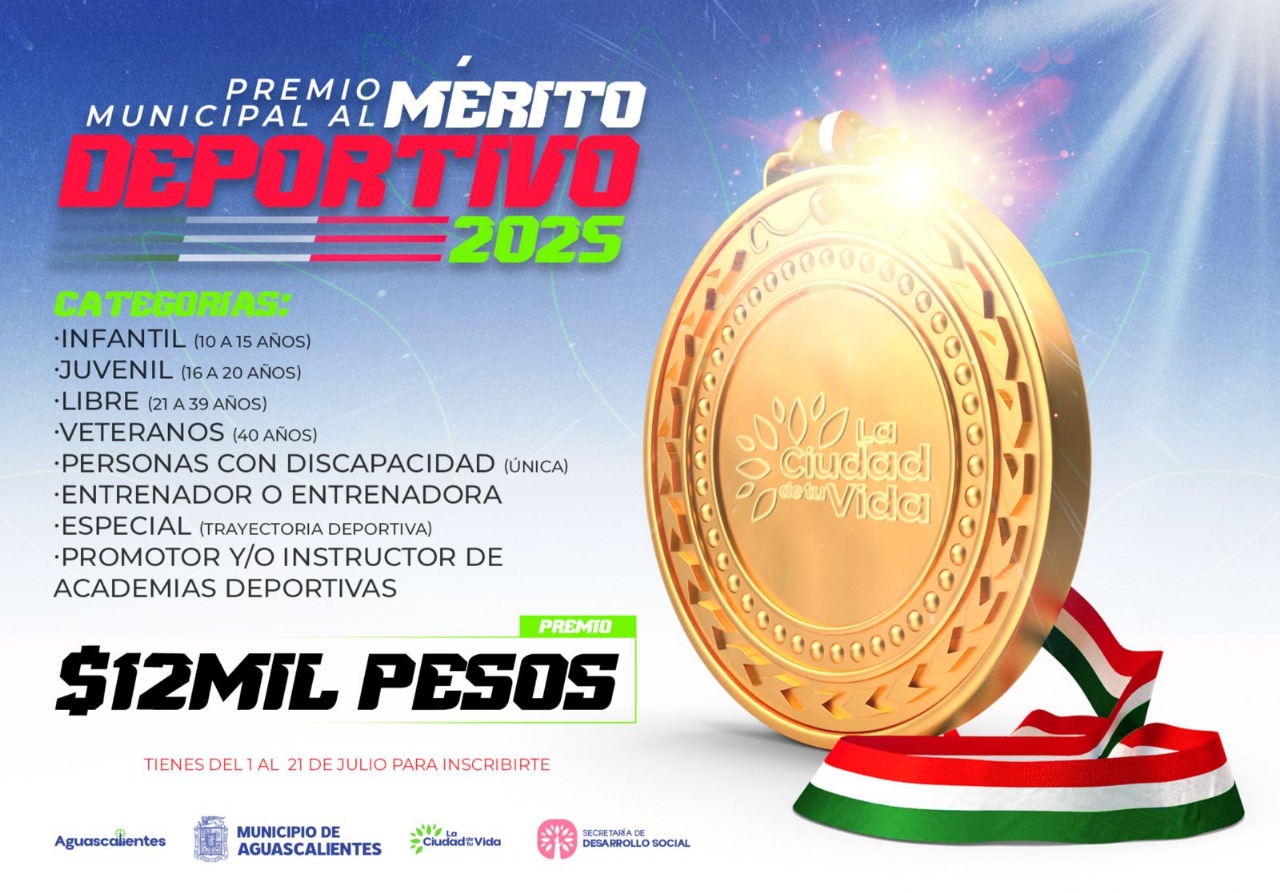 ABREN CONVOCATORIA PARA PARTICIPAR EN EL PREMIO MUNICIPAL AL MÉRITO DEPORTIVO 2025