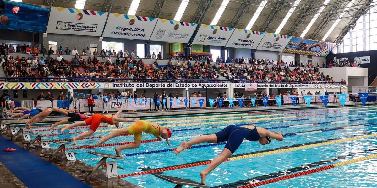Se llevó a cabo el Campeonato Estatal de Natación de Curso Largo 2025 en Aguascalientes
