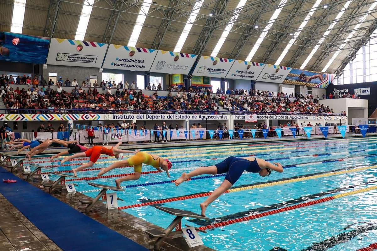 Se llevó a cabo el Campeonato Estatal de Natación de Curso Largo 2025 en Aguascalientes