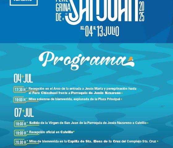 LA VIRGEN PEREGRINA DE SAN JUAN LLEGA A JESÚS MARÍA Y DA INICIO A LA FERIA DE LOS CHICAHUALES 2025