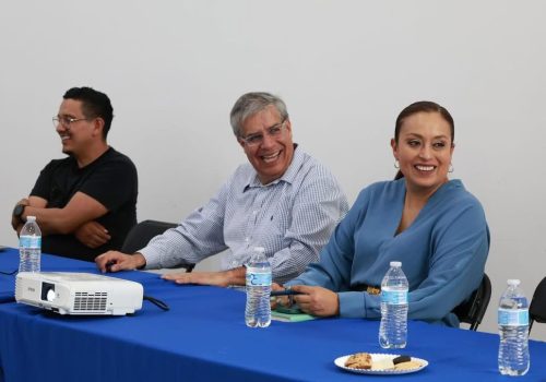 Esta semana, Lucero Espinoza sostuvo una reunión con comerciantes de la calle Heroico Colegio Militar
