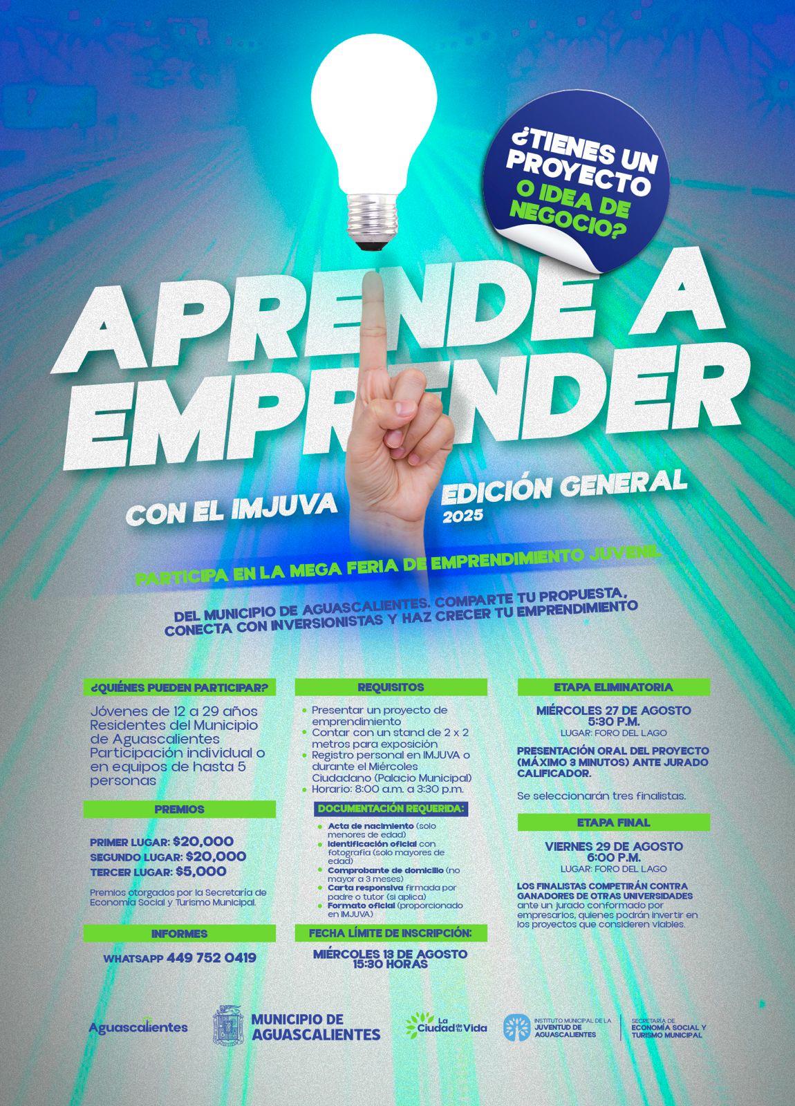 LANZA IMJUVA LA CONVOCATORIA “APRENDE A EMPRENDER”