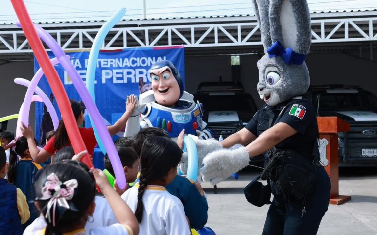 🐾👮‍♂️ En Pabellón de Arteaga celebramos con anticipación el Día Internacional del Perro con una actividad especial organizada por Seguridad Pública.
