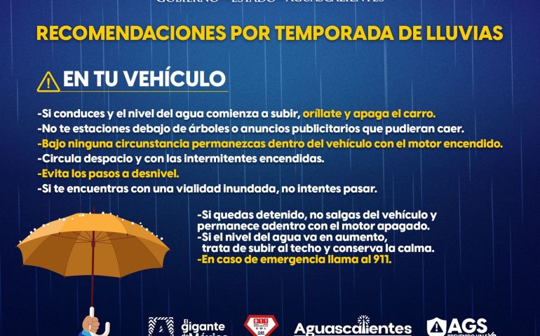 TE COMPARTIMOS LAS SIGUIENTES RECOMENDACIONES PARA ESTA TEMPORADA DE LLUVIAS 🌧️ ⚡️