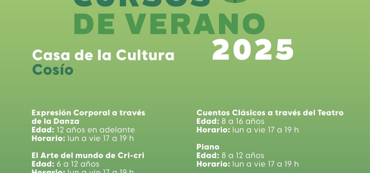 INSCRÍBETE A LOS CURSOS DE VERANO DEL INSTITUTO CULTURAL DE AGUASCALIENTES, HAY OPCIONES PARA TODAS LAS EDADES