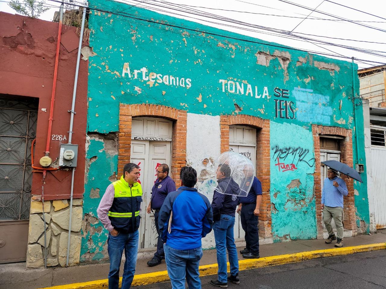 INTENSIFICAN SUPERVISIÓN DE FINCAS ANTIGUAS PARA EVITAR RIESGOS EN TEMPORADA DE LLUVIAS