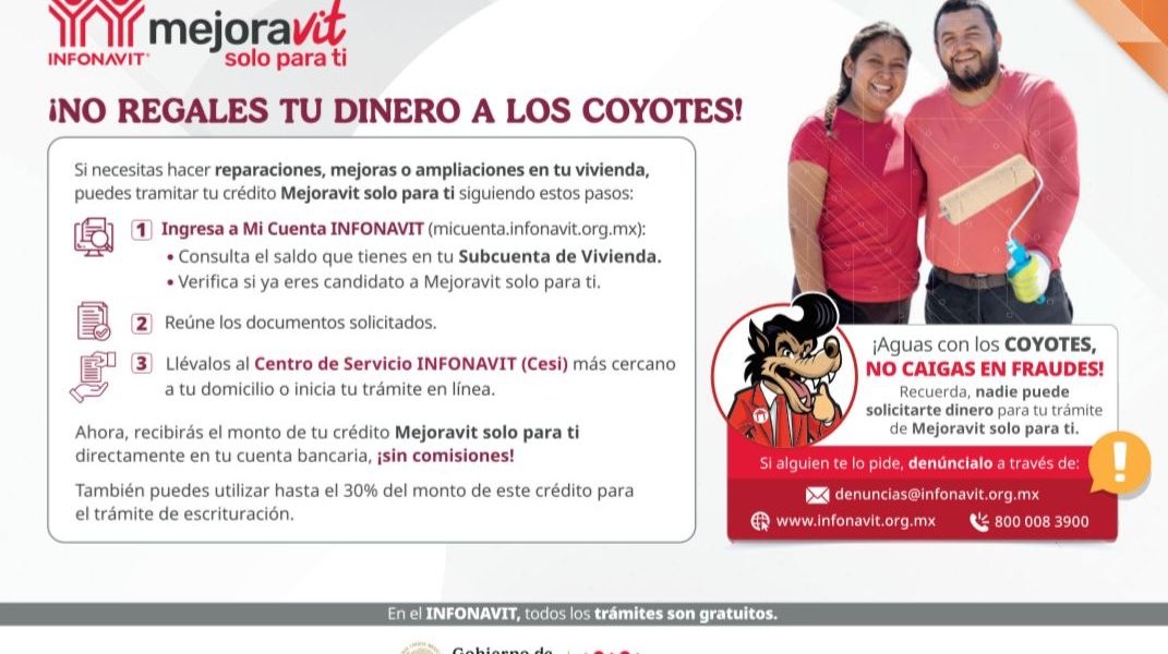 INFONAVIT TE PRESTA HASTA 163 MIL PESOS PARA MEJORAR TU CASA