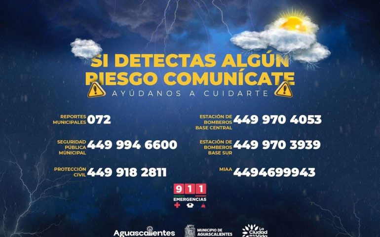 🌧️ Recuerda que es importante mantenernos alerta. Si detectas algún riesgo en la vía pública, ¡repórtalo de inmediato! ⚠️