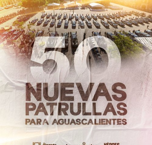 Con más patrullas fortalecemos la seguridad de las familias de Aguascalientes.