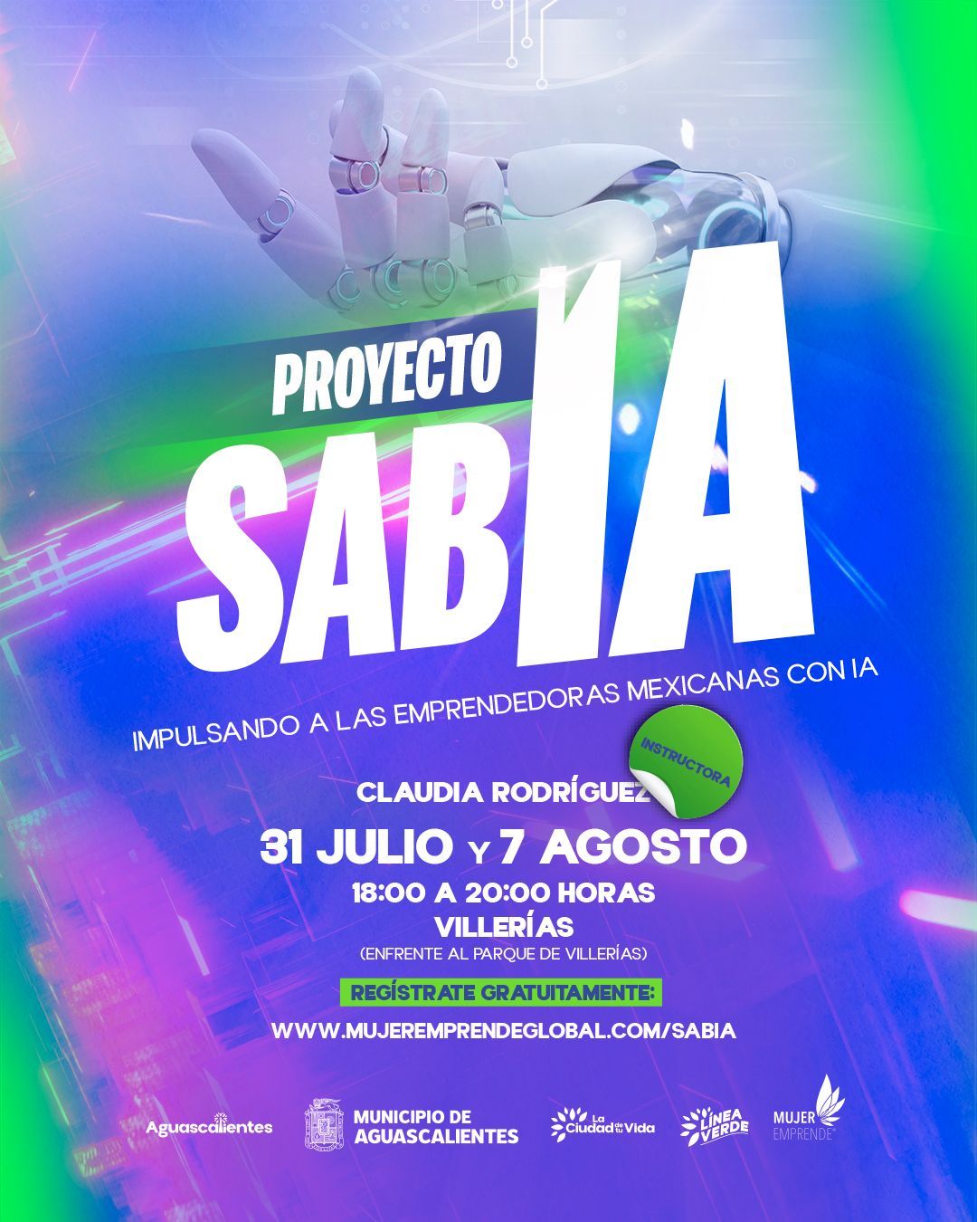 INVITA INSTITUTO DE CONVIVENCIA LÍNEA VERDE A TALLER DE INTELIGENCIA ARTIFICIAL PARA MUJERES EMPRENDEDORAS