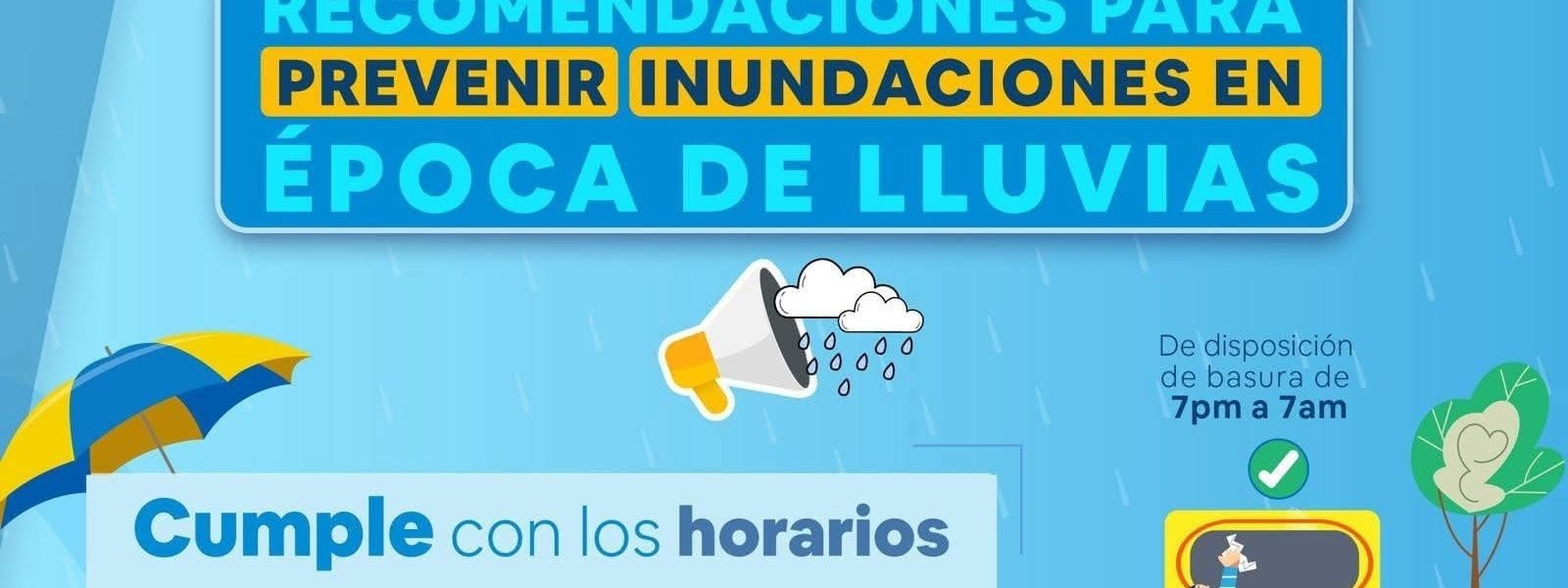 ⛈️🤝En esta época de lluvia juntos podemos prevenir inundaciones y daños en casas, escuelas, negocios, calles y avenidas, por lo que te pedimos seguir las siguientes recomendaciones: