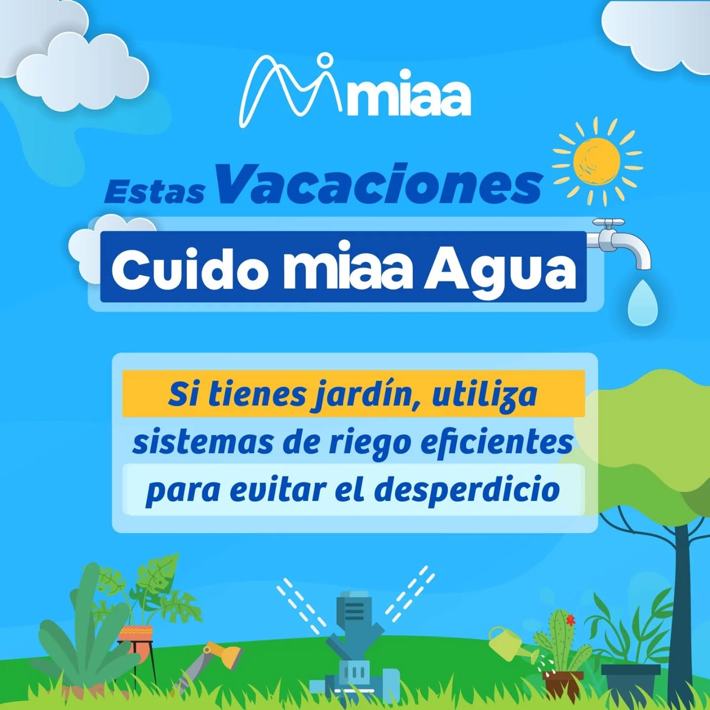 ⛱️☀️😎 Ayúdanos a cuidar el agua estas vacaciones 🤲💧