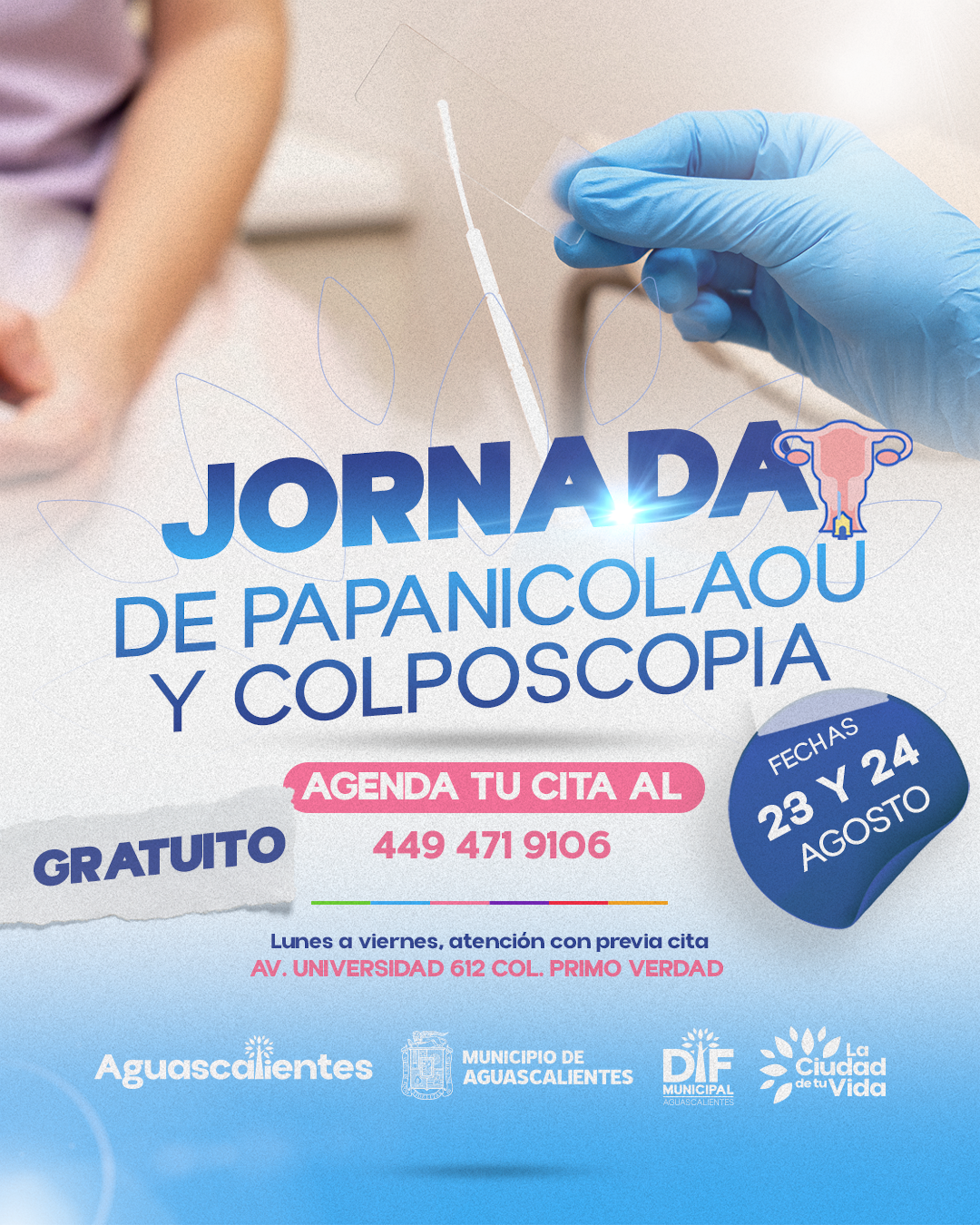 DIF MUNICIPAL INVITA A JORNADA GRATUITA DE PAPANICOLAU Y COLPOSCOPIA