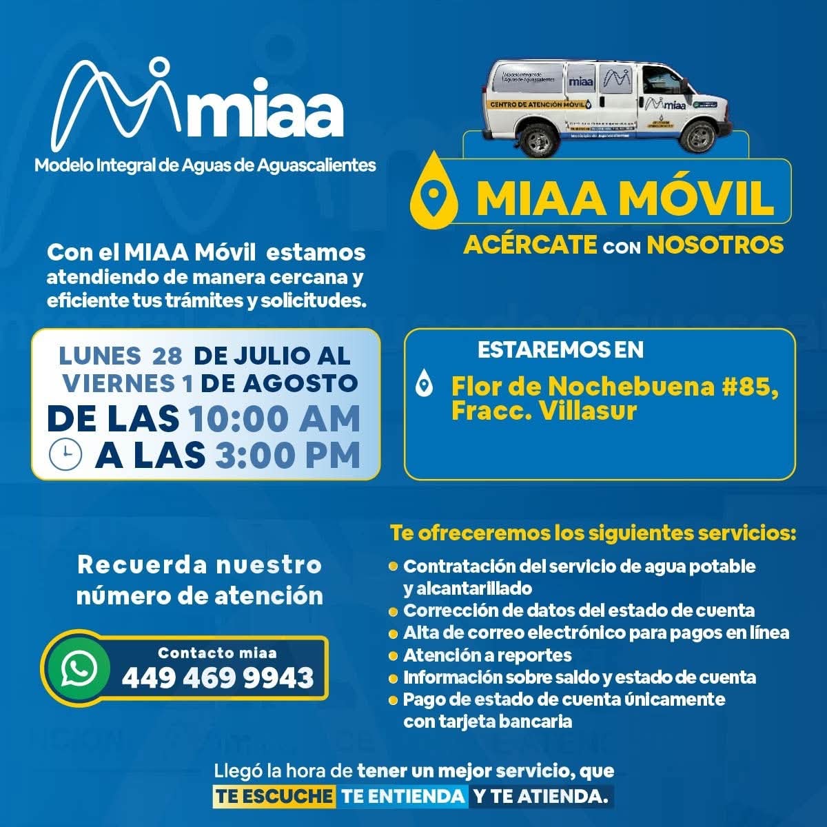 💧📢 Atención vecinos del fracc. Villasur