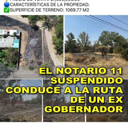 EL NOTARIO 11 SUSPENDIDO CONDUCE A LA RUTA DE UN EX GOBERNADOR